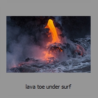 lava toe under surf